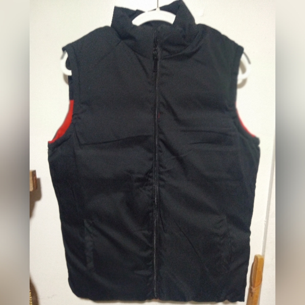 ❄️REVERSIBLE MEN'S SIZE LARGE INSULATED PUFFER VEST UNISEX OUTDOORS HIKING